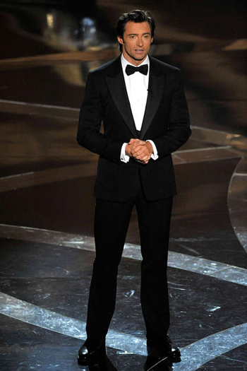 Hugh Jackman at the Oscars.
