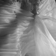Wedding dress at Jeeves New York for preservation.